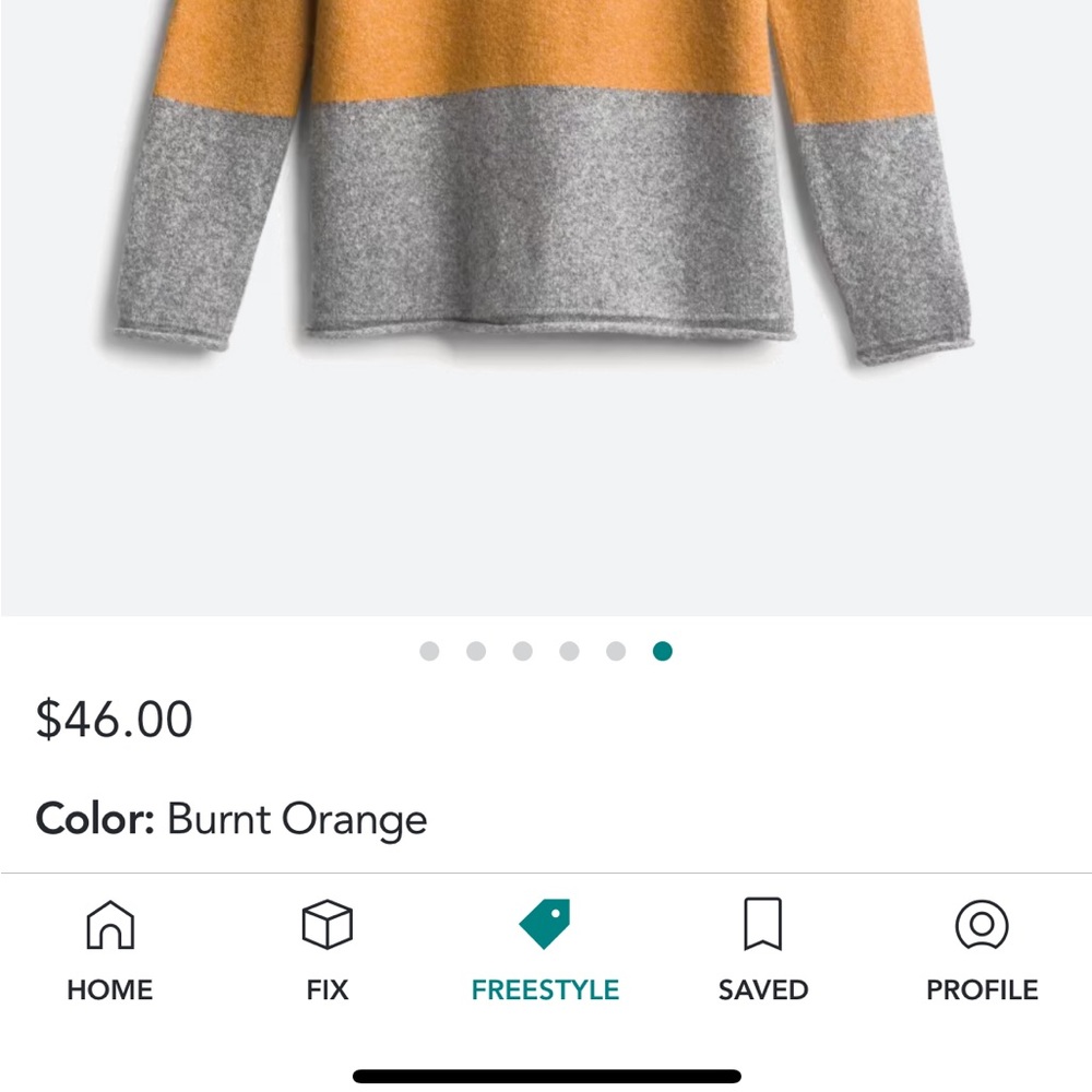 Color Block Crew Neck Sweater - Picture 5 of 5